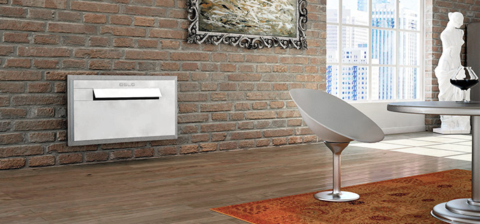 Condizionatore senza unità esterna condensato ad aria o acqua modello Oslo - Render