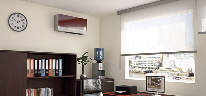 Condizionatore senza unità esterna condensato ad aria o acqua modello Sydney - Ufficio